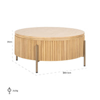 Richmond Interiors Belfort 90cm Round Coffee Table