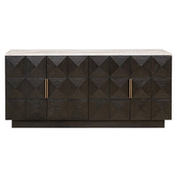 Richmond Interiors Claremont 4 Door Brown Sideboard