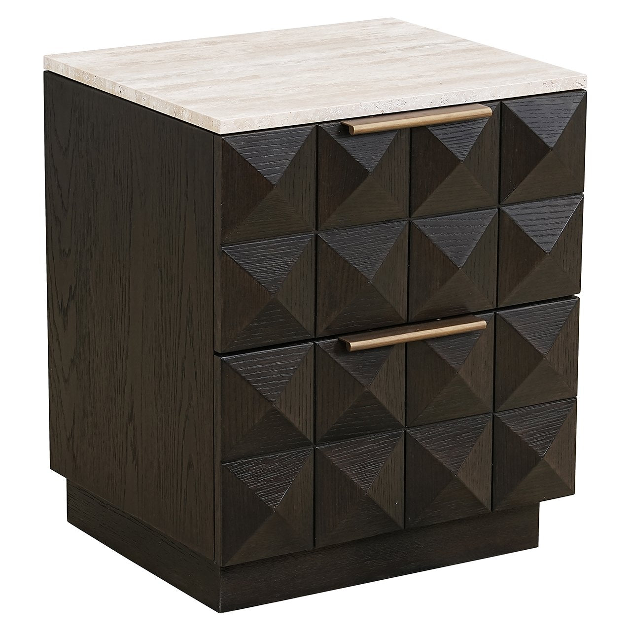 Richmond Interiors Claremont 2 Drawer Bedside Table