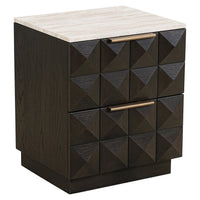 Richmond Interiors Claremont 2 Drawer Bedside Table