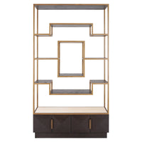 Richmond Interiors Claremont Brown Display Cabinet