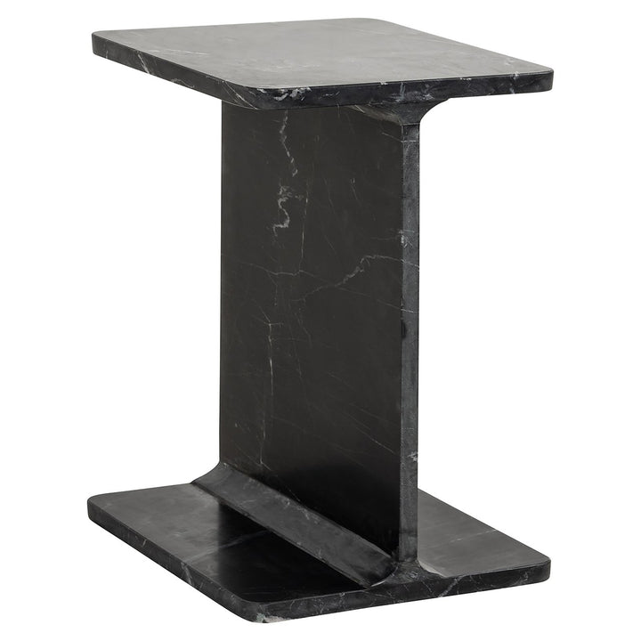 Benson Marble Square Side Table - Black Richmond 2
