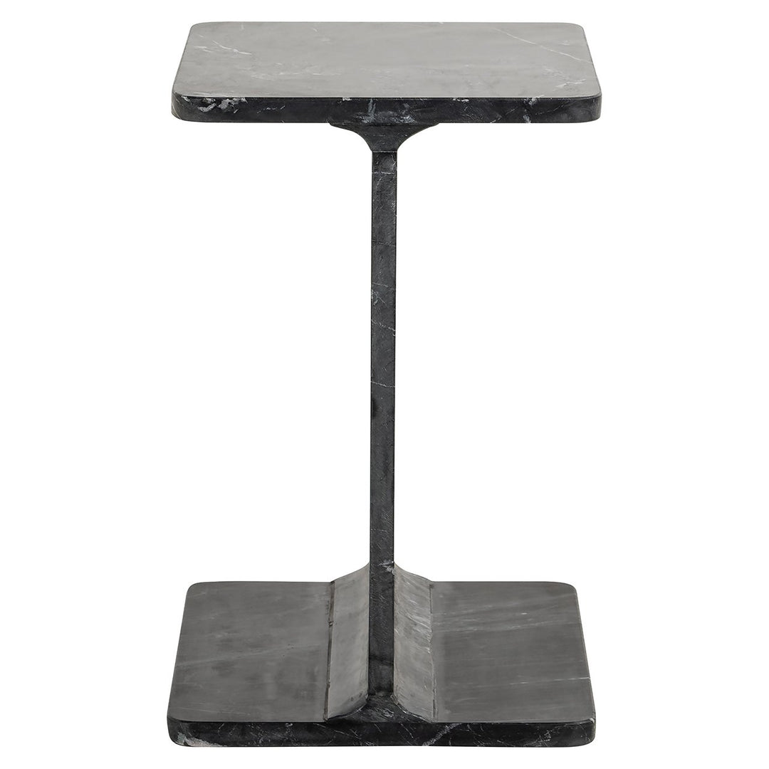 Benson Marble Square Side Table - Black Richmond 1