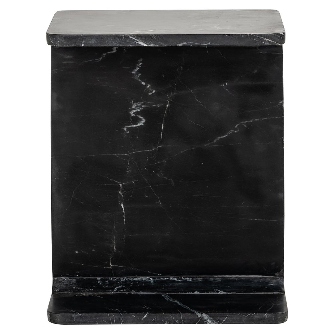 Benson Marble Square Side Table - Black Richmond 3