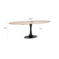 Richmond Interiors Oval Hampton Dining Table - 230cm