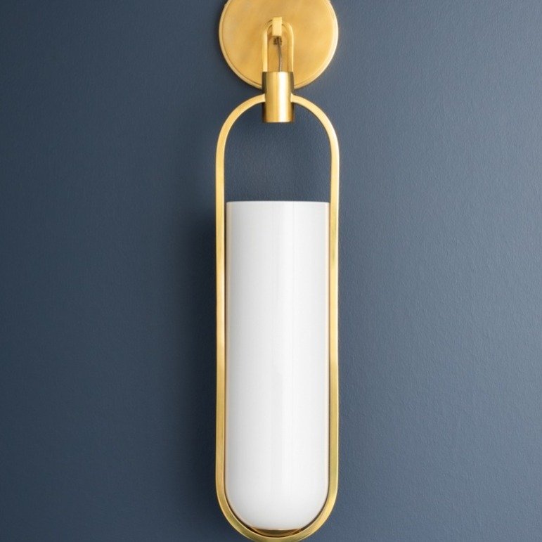 Lorimer 1 Light Wall Sconce - Aged Brass Hudson Valley Lighting 3