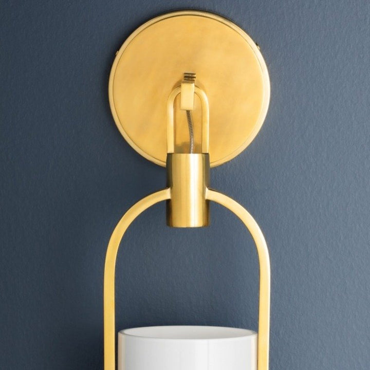 Lorimer 1 Light Wall Sconce - Aged Brass Hudson Valley Lighting 5