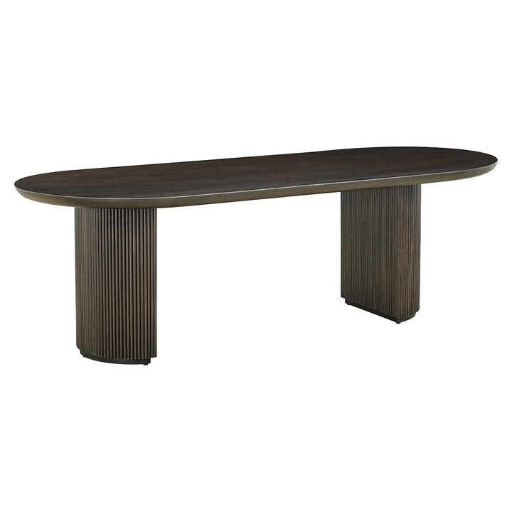 Kingston Oval Dining Table 240cm - Brown Richmond 2