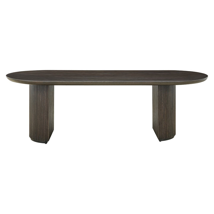 Kingston Oval Dining Table 240cm - Brown Richmond 1