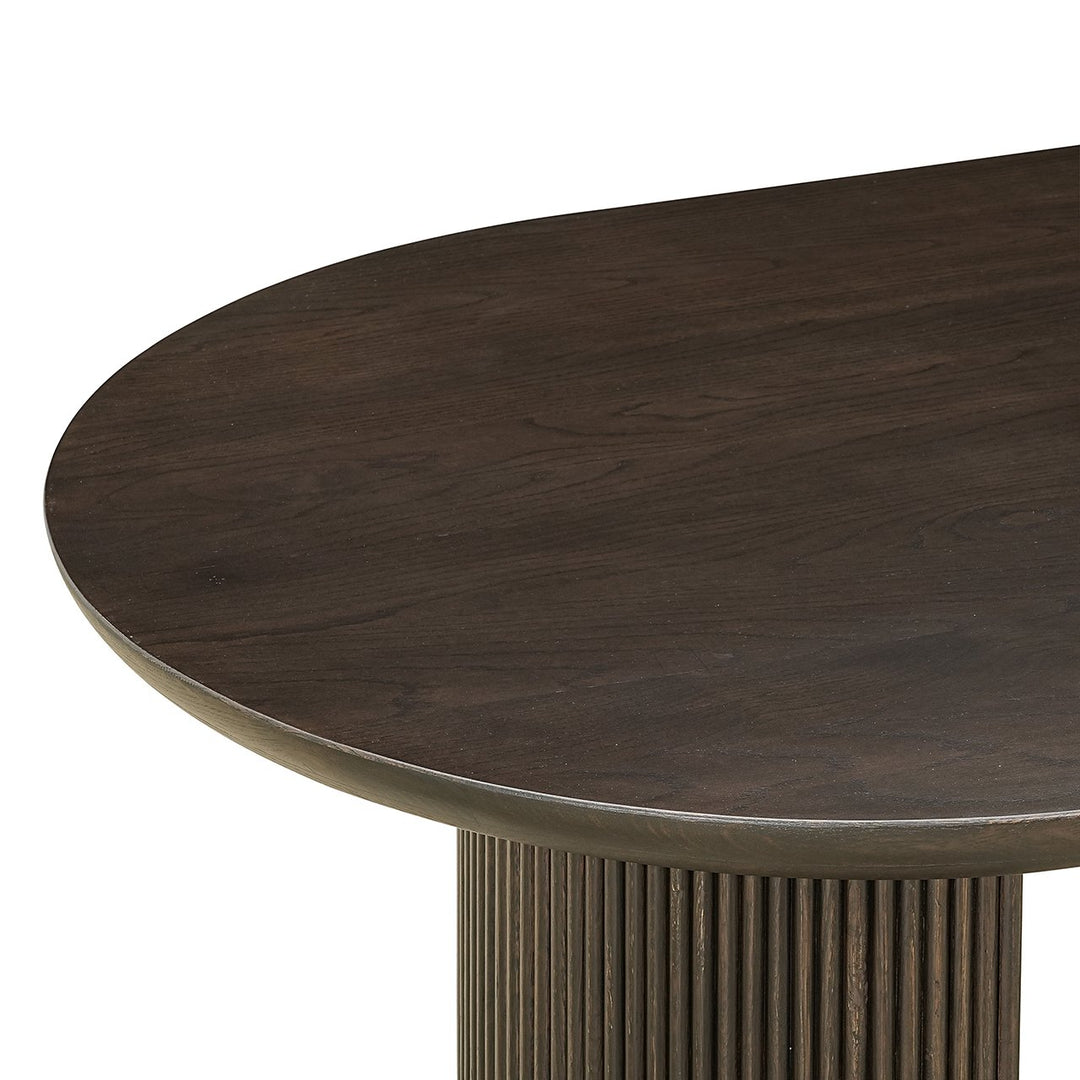 Kingston Oval Dining Table 240cm - Brown Richmond 4