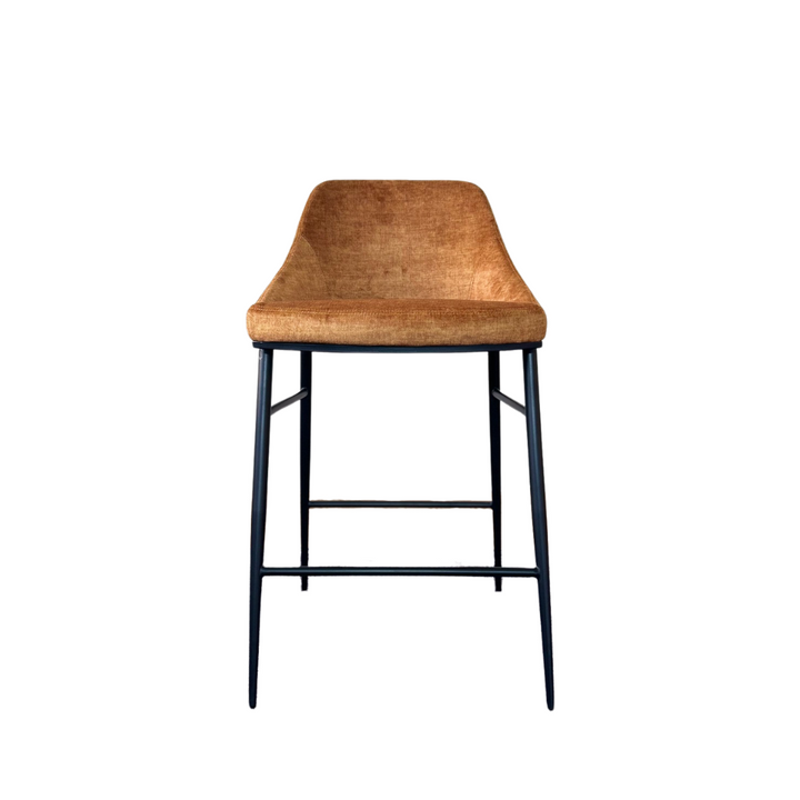 Vai Bar Stool - Bella Velour Amber Tommy Franks 1