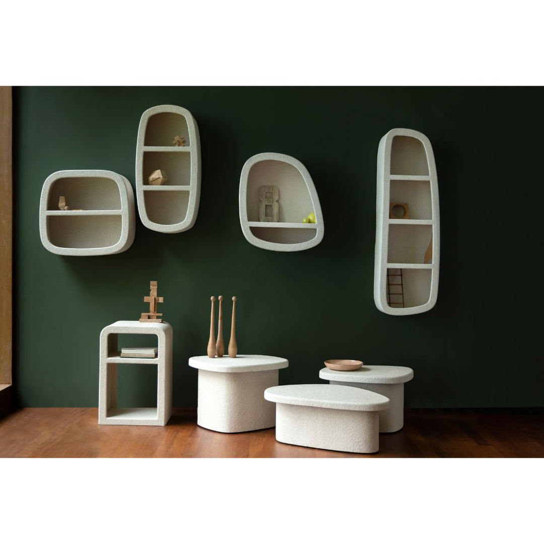 Veda 3 Recycled Marble Wall Shelf