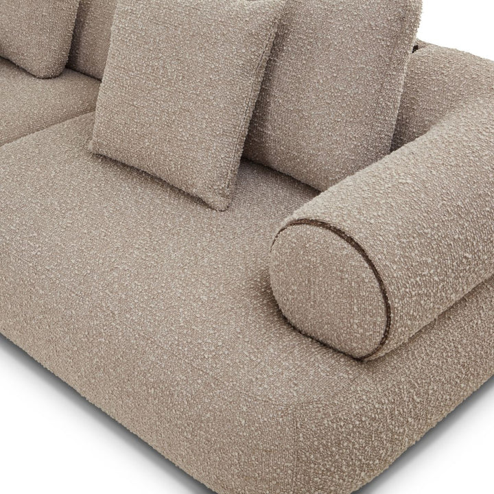 Cotto Modular Sofa Corner - Amalfy Taupe & Middle Brown