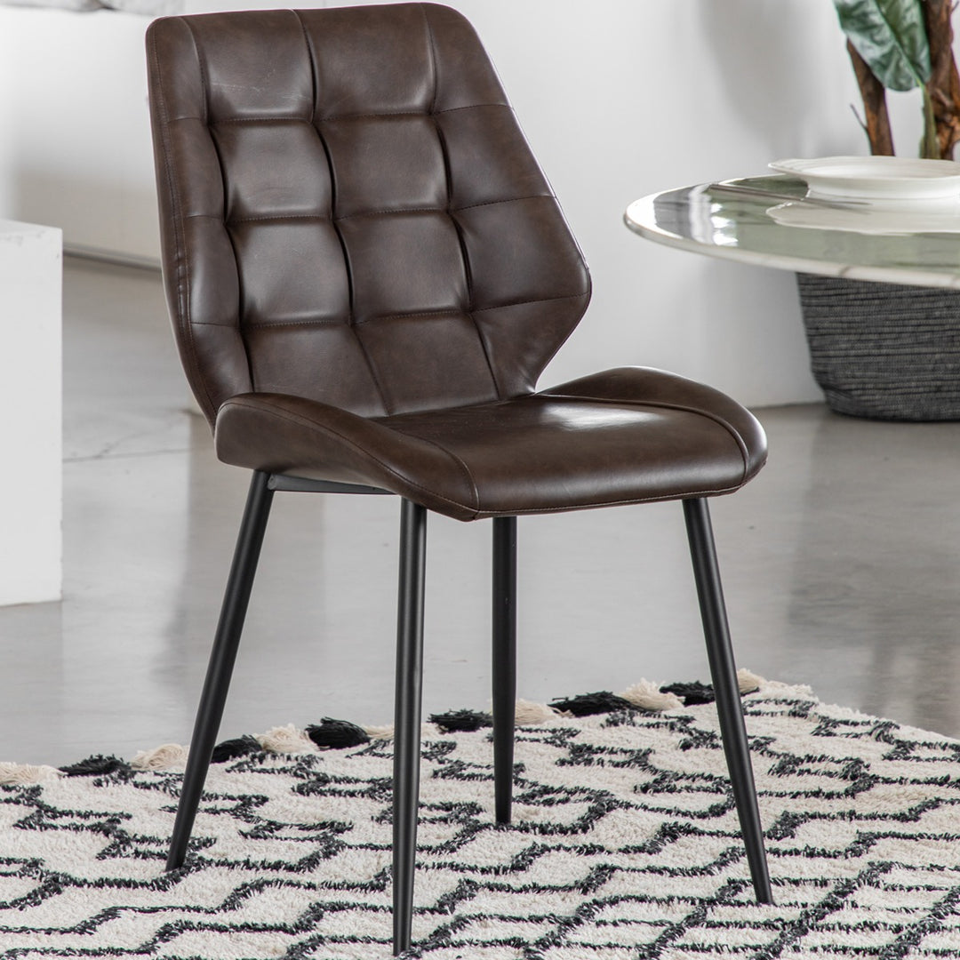 Winton Set of 2 Dining Chairs - Brown GalleryDirect 2