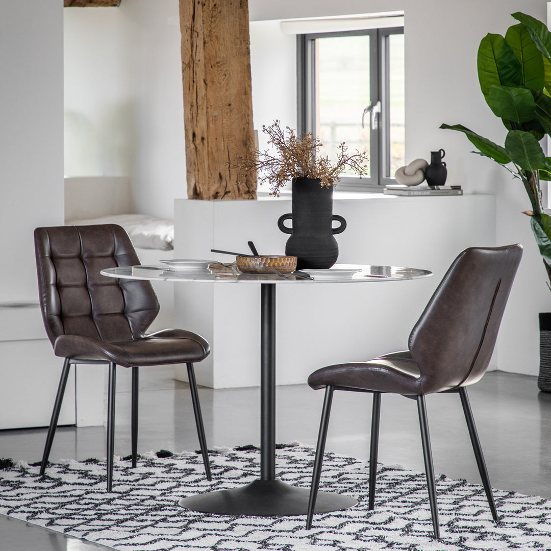 Winton Set of 2 Dining Chairs - Brown GalleryDirect 5
