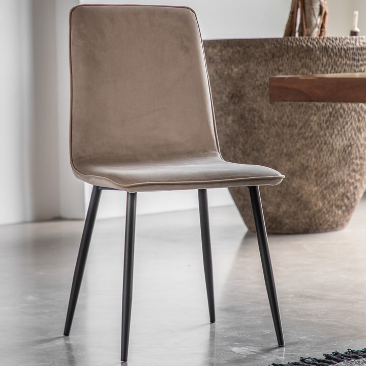 Widdicombe Set of 2 Dining Chairs - Taupe GalleryDirect 2