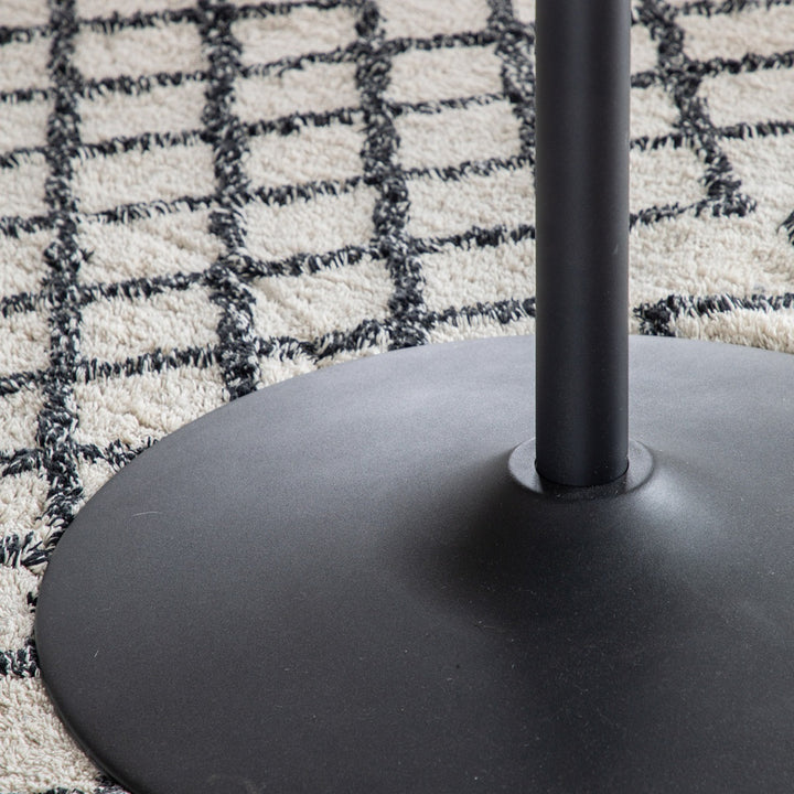 Fielding Faux Marble Round Dining Table - Black & White GalleryDirect 3