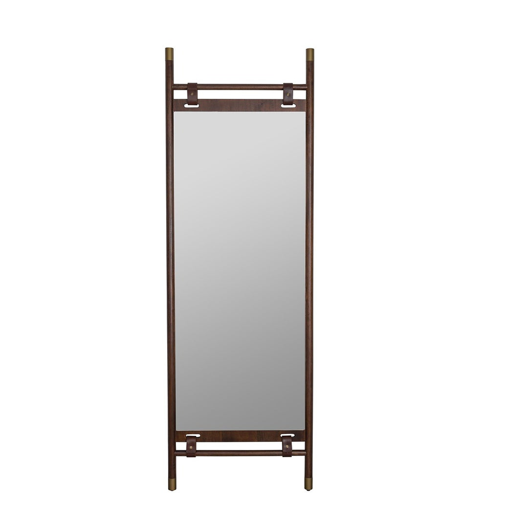 Riva Mirror - Beech Wood & Brass Dutchbone 1