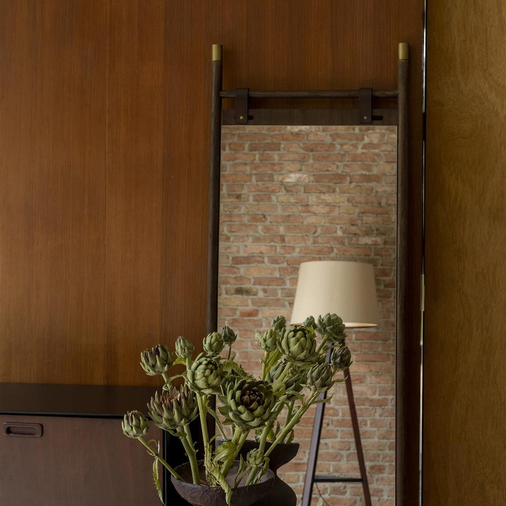 Riva Mirror - Beech Wood & Brass Dutchbone 2