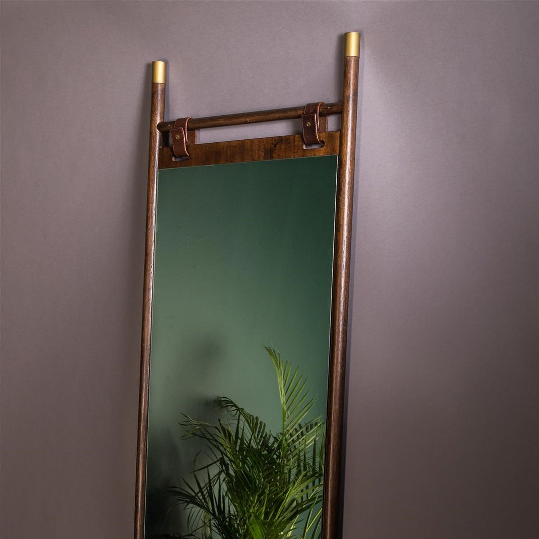 Riva Mirror - Beech Wood & Brass Dutchbone 3