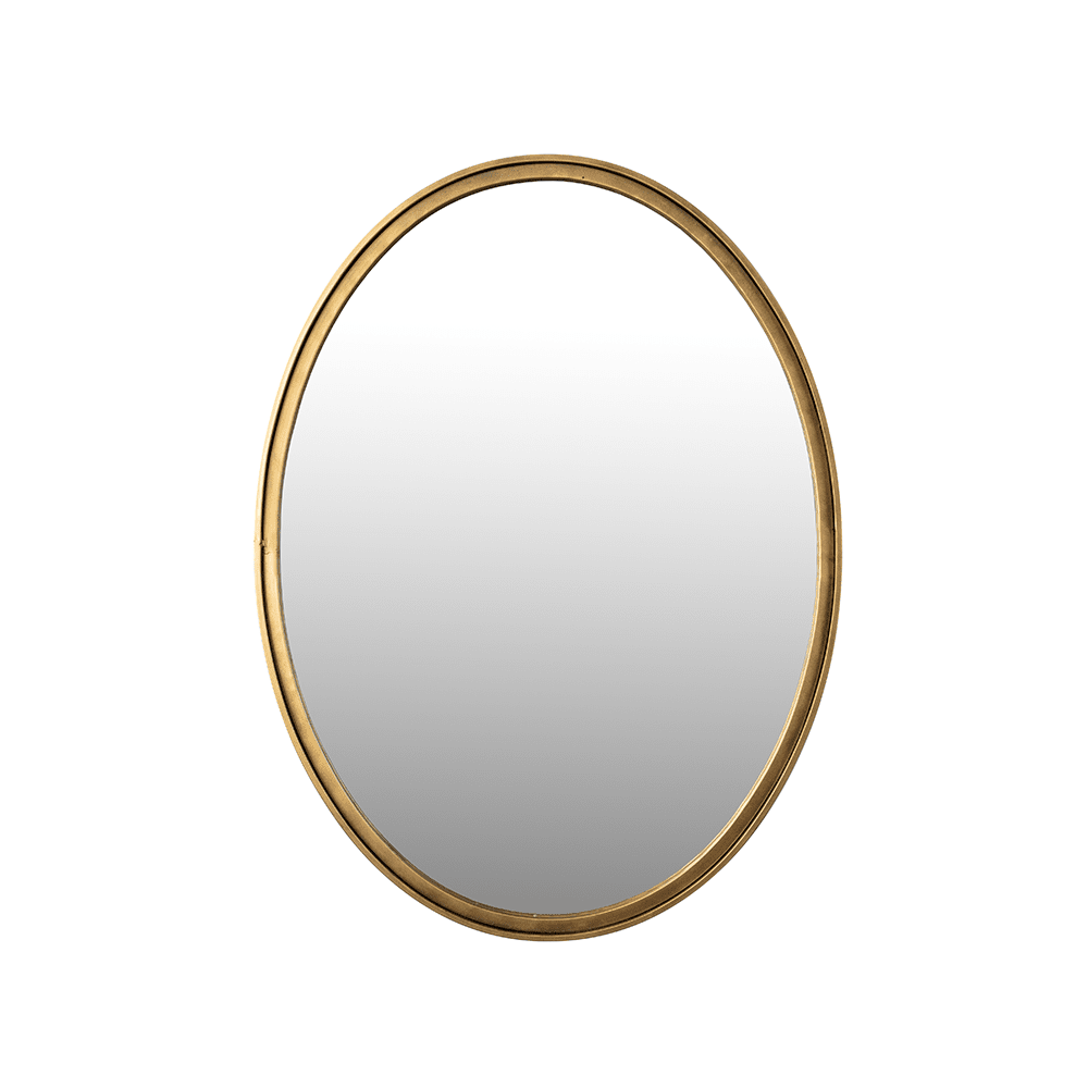Mo Oval Mirror in Antique Brass | Outlet Olivia's 6