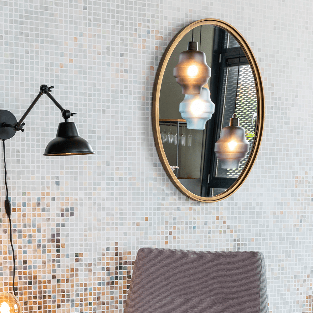 Mo Oval Mirror in Antique Brass | Outlet Olivia's 7