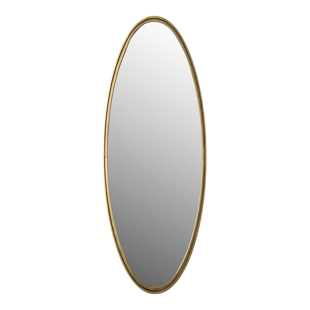 Mo Oval Mirror in Antique Brass | Outlet Olivia's 1