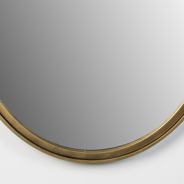 Mo Oval Mirror in Antique Brass | Outlet Olivia's 4