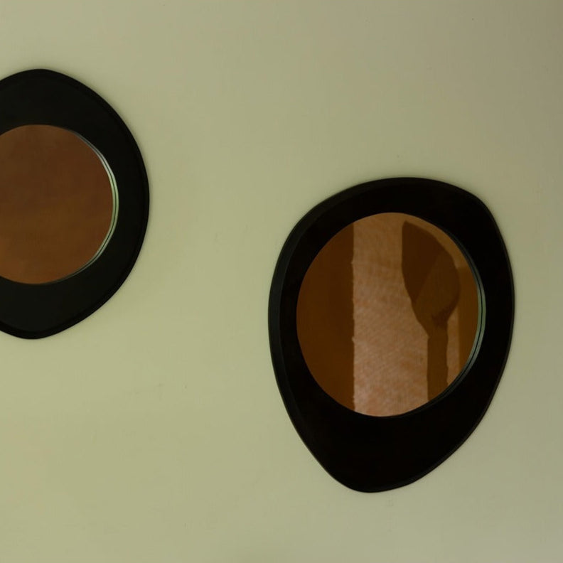 Aren Small Mirror - Black Wood Dutchbone 3