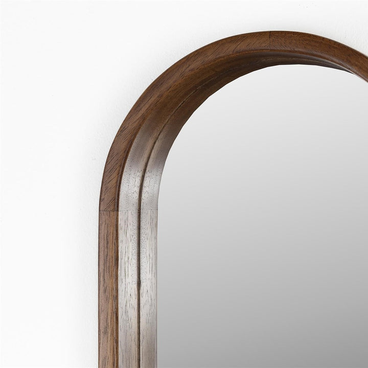 Nyko Oval Mirror - Rubber Wood Zuiver 3