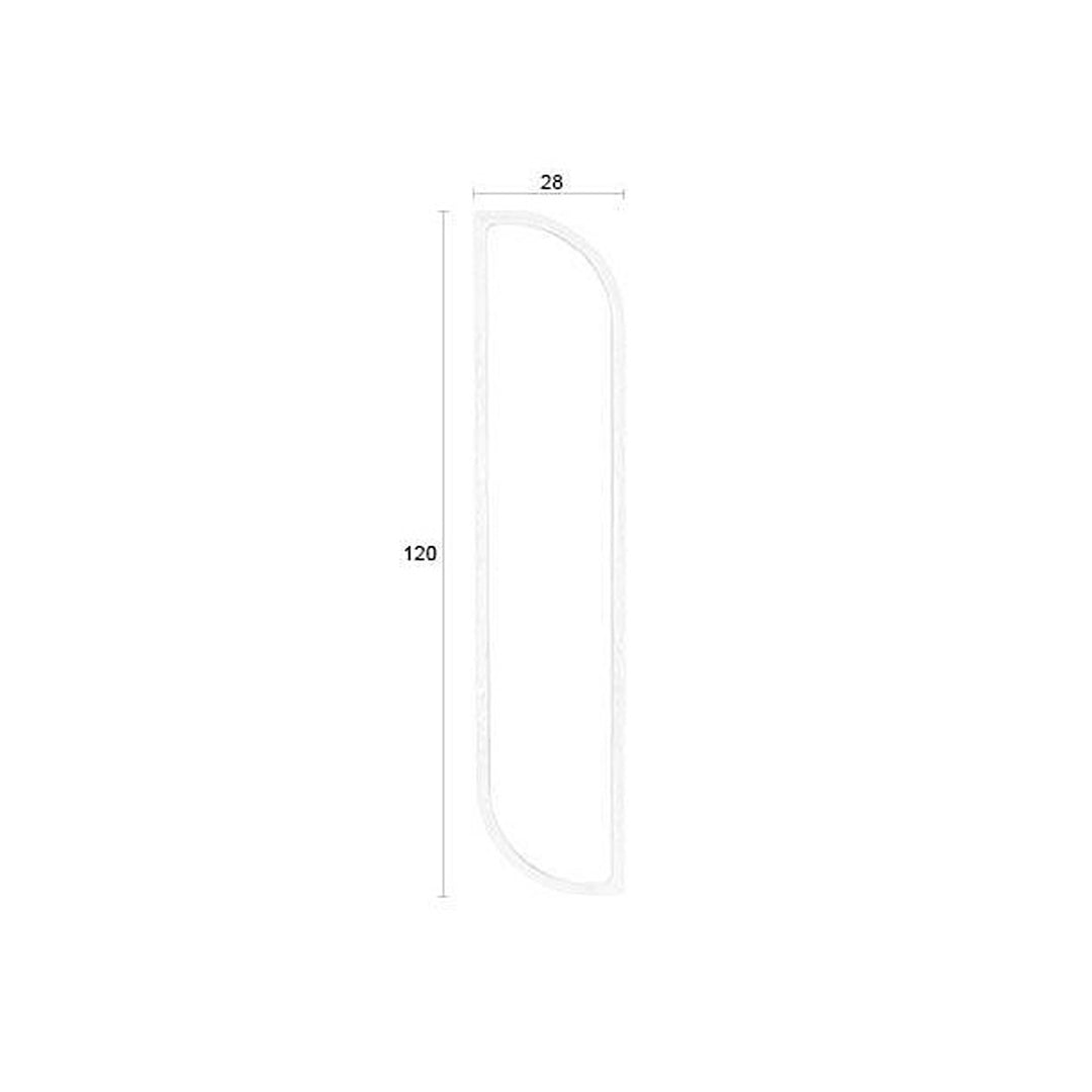 Nyko Asymmetrical Mirror - Rubber Wood Zuiver 6