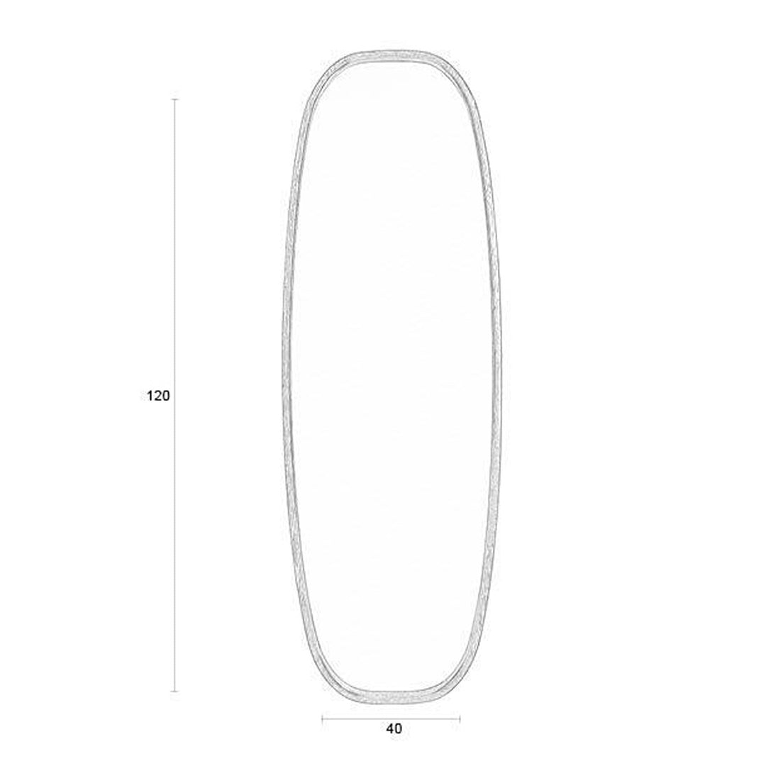 Nyko Mirror - Rubber Wood Zuiver 4