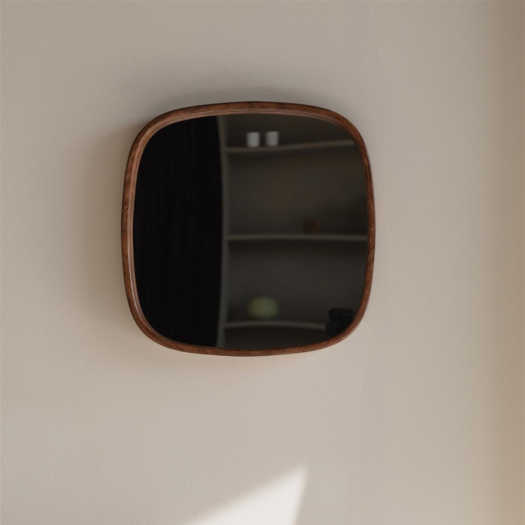 Nyko Square Mirror - Rubber Wood Zuiver 2