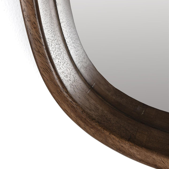 Nyko Square Mirror - Rubber Wood Zuiver 3