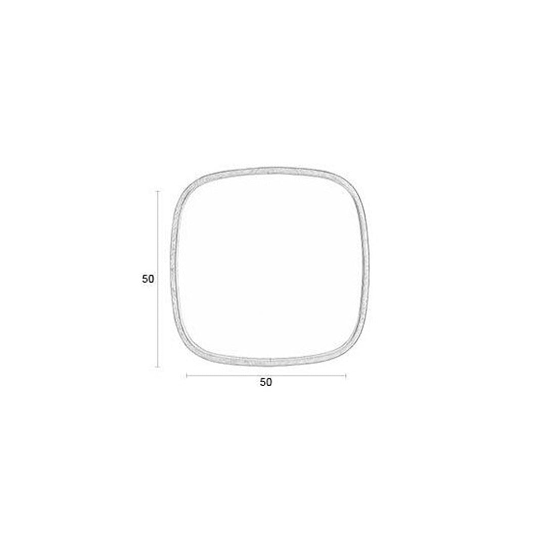 Nyko Square Mirror - Rubber Wood Zuiver 5