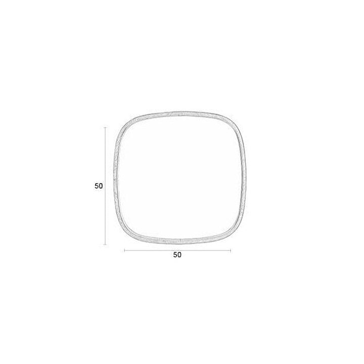 Nyko Square Mirror - Rubber Wood Zuiver 5