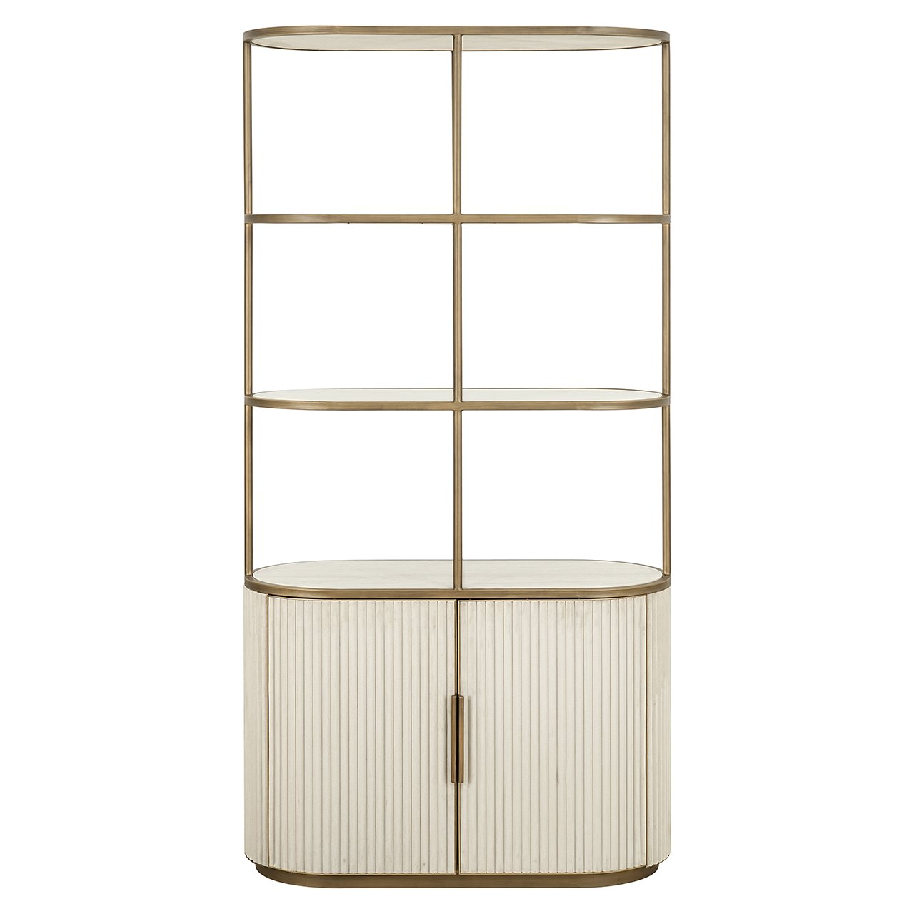 Richmond Interiors Tivoli 2 Door 3 Open Shelf Display Cabinet