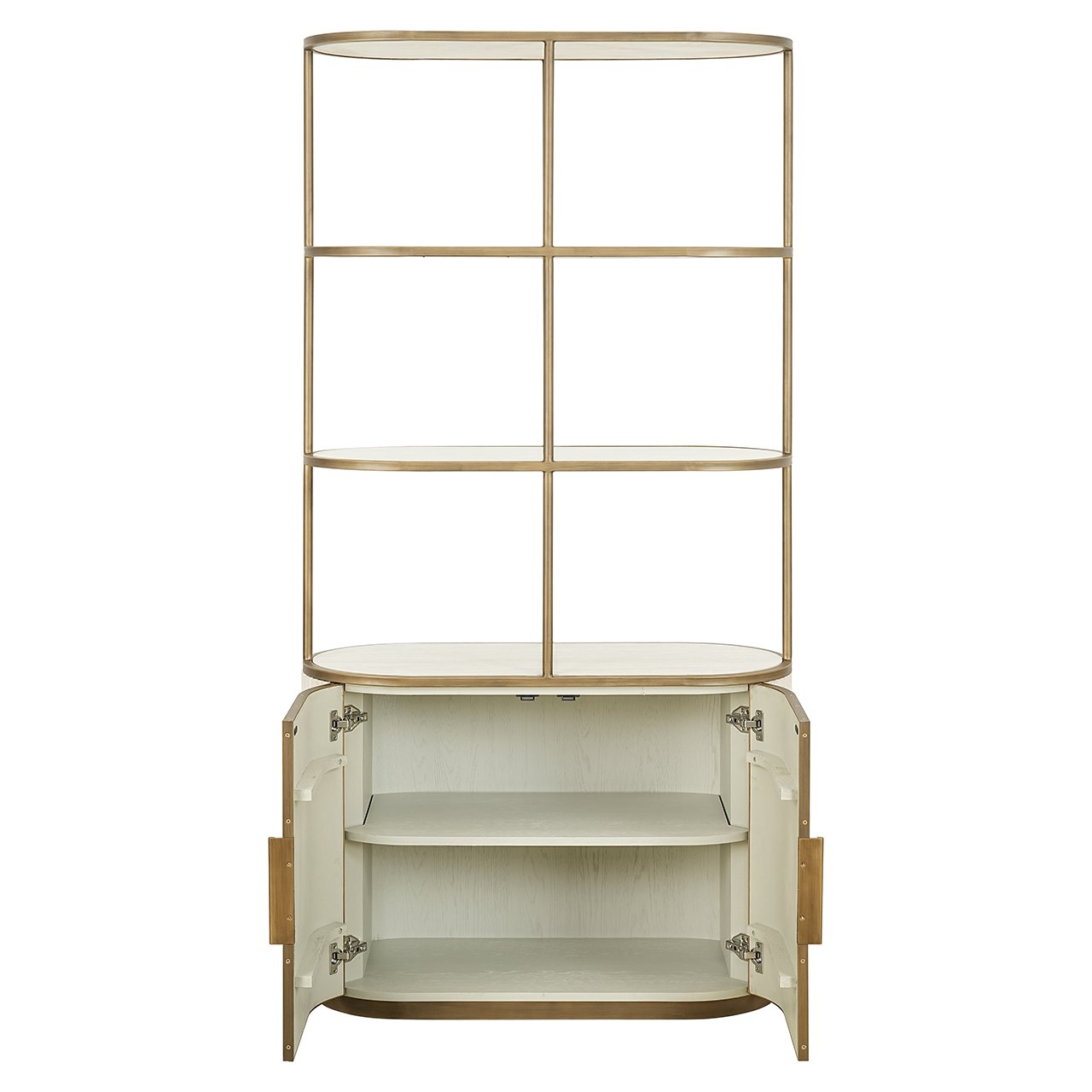 Richmond Interiors Tivoli 2 Door 3 Open Shelf Display Cabinet