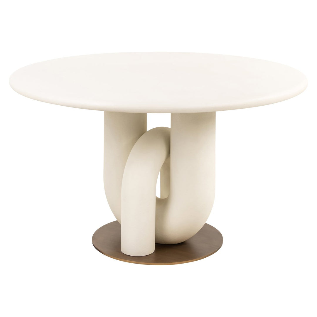 Winslow Round Dining Table 135cm - White Richmond 1