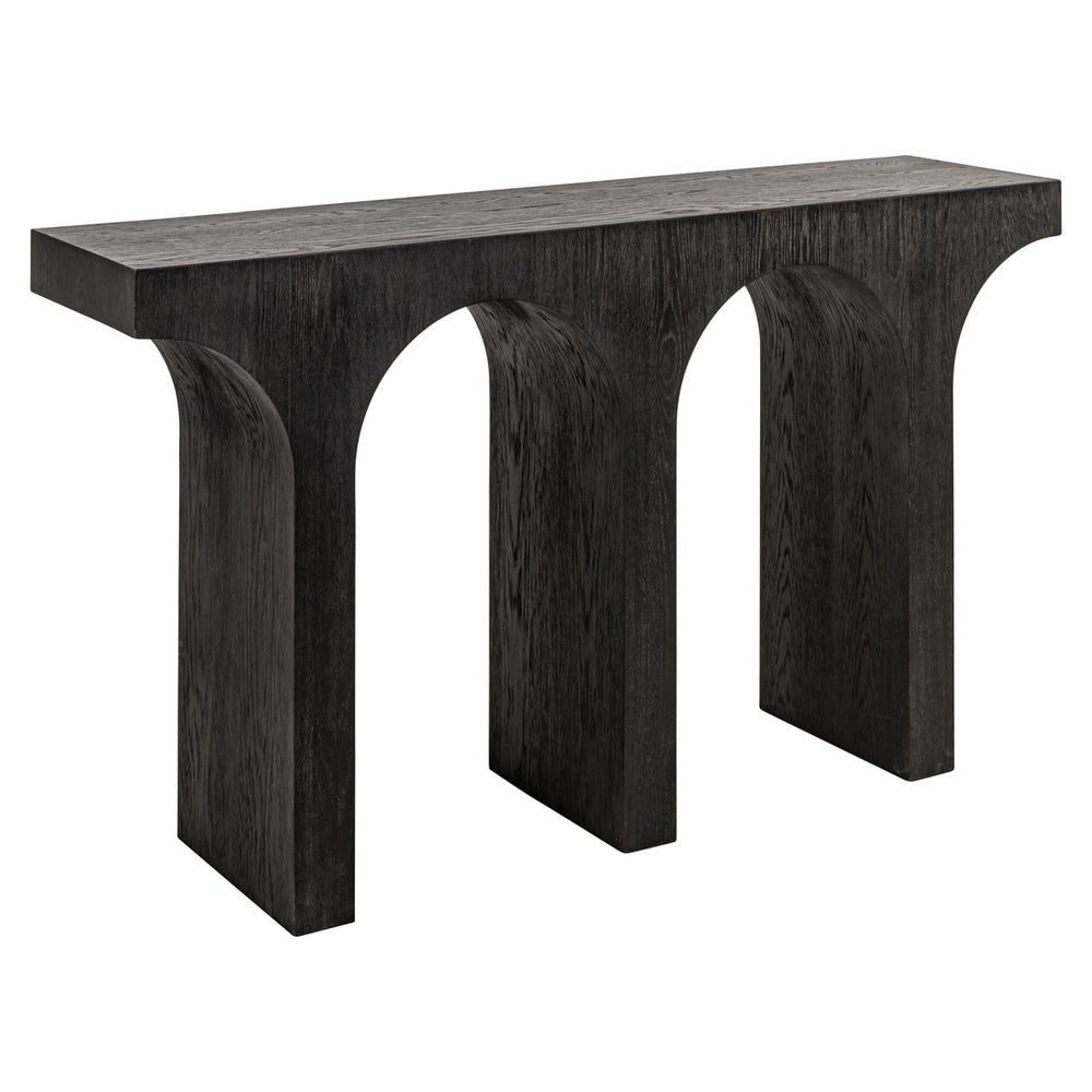 Ashford Oak Arched Console Table - Dark Brown Richmond 2
