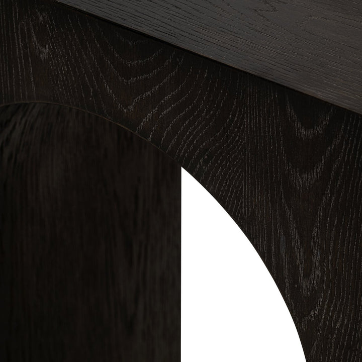 Ashford Oak Arched Console Table - Dark Brown Richmond 5