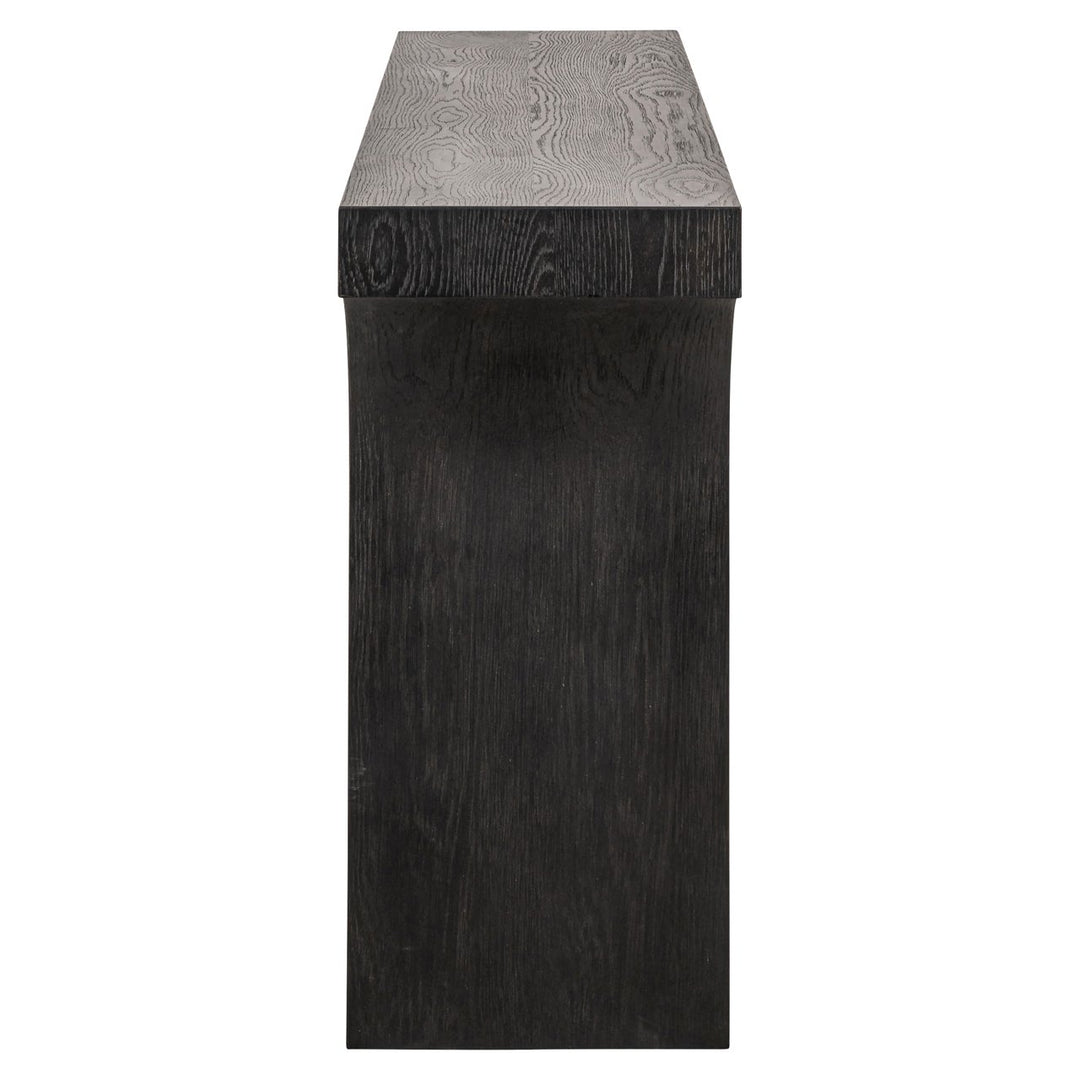 Ashford Oak Arched Console Table - Dark Brown Richmond 3