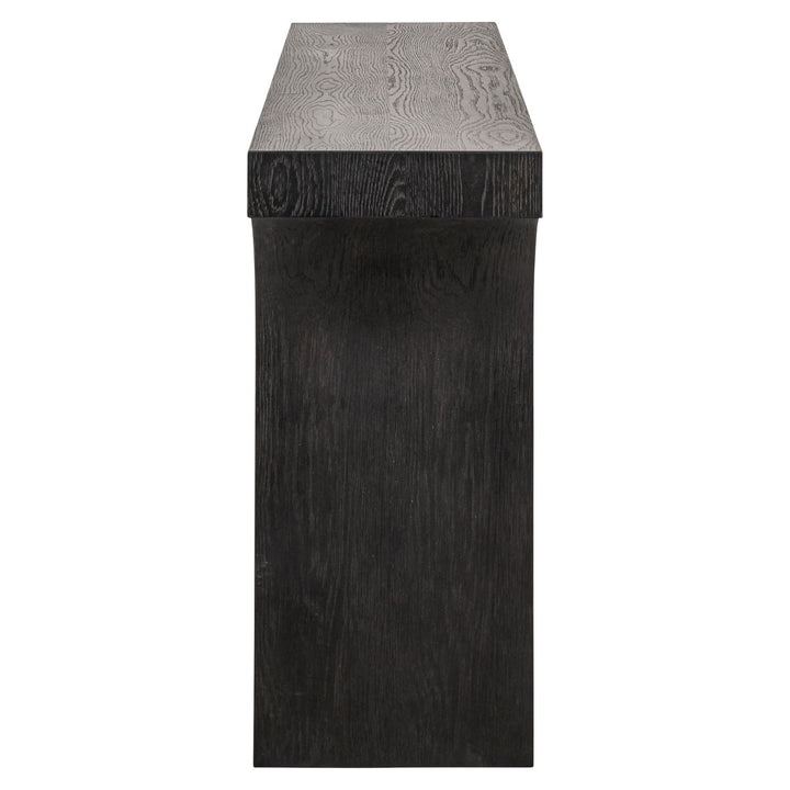Ashford Oak Arched Console Table - Dark Brown Richmond 3