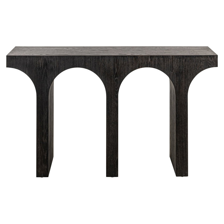 Ashford Oak Arched Console Table - Dark Brown Richmond 1