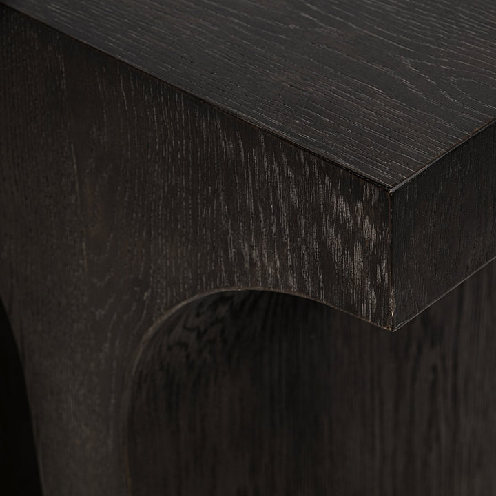 Ashford Oak Arched Console Table - Dark Brown Richmond 6