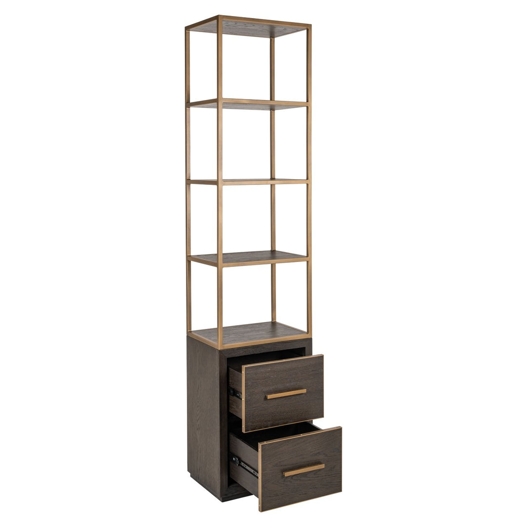 Carter Small Display Cabinet - Brown Richmond 3