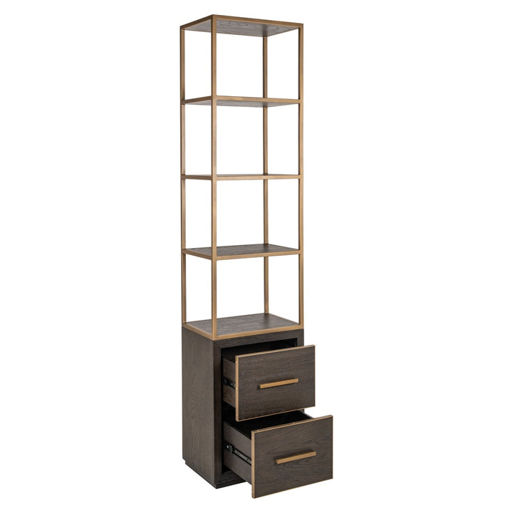 Carter Small Display Cabinet - Brown Richmond 3