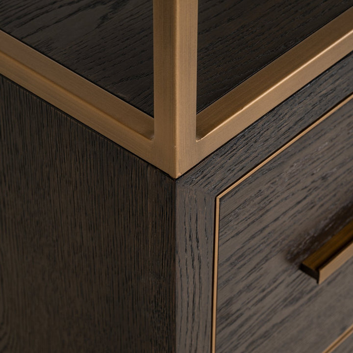 Carter Small Display Cabinet - Brown Richmond 5