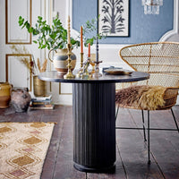 Bloomingville Porto Dining Table in Black Mango Wood