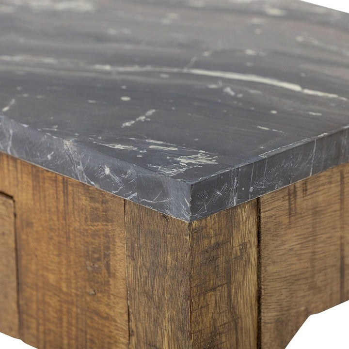 Hauge Console Table - Brown Marble Bloomingville 7